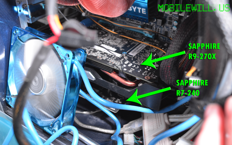 Video Card setup closeup