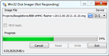 Win32diskimager BBB