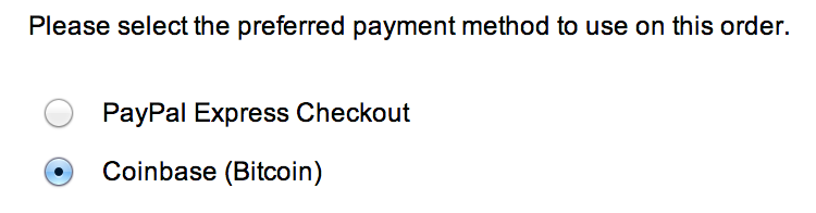FC Bitcoin Select Payment