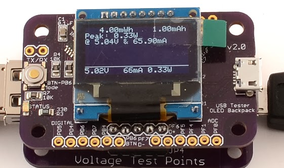 USB Tester2.0 Display Peak