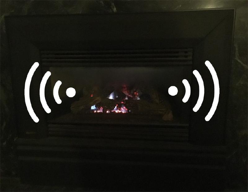 Fireplace Radio Waves